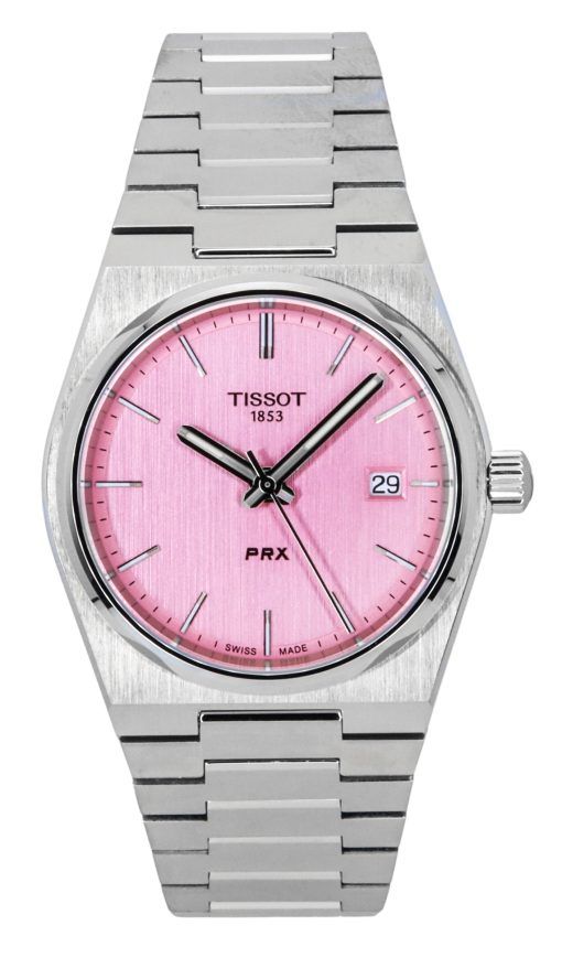 Tissot PRX Stainless Steel Pink Dial Quartz T137.210.11.331.00 100M Women's Watch