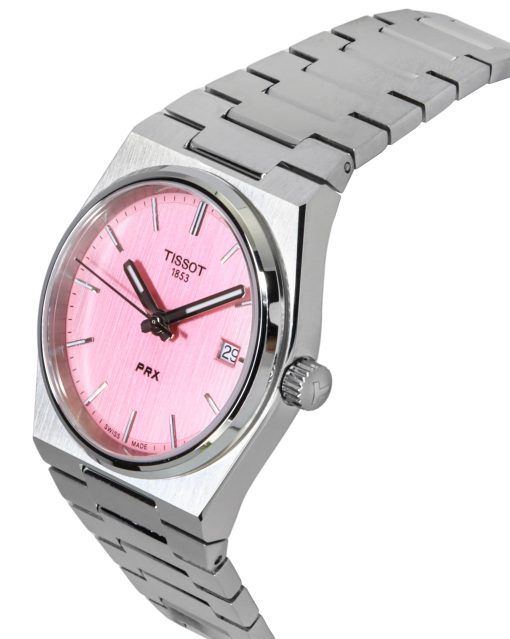 Tissot PRX Stainless Steel Pink Dial Quartz T137.210.11.331.00 100M Women's Watch