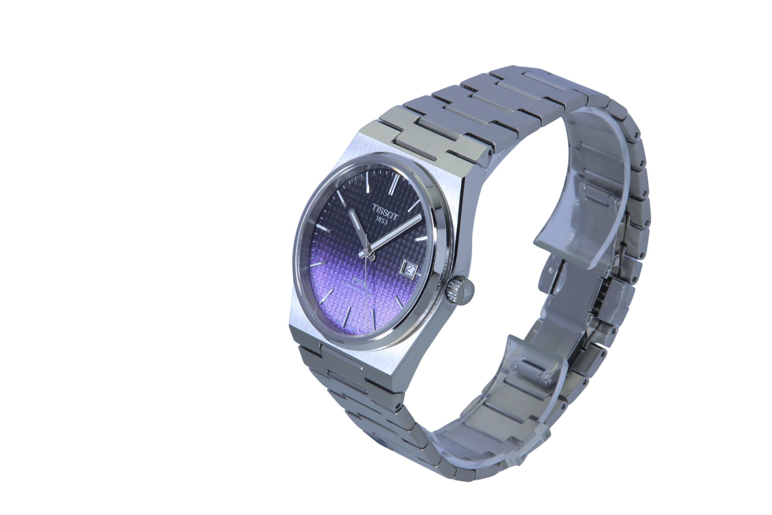 Tissot PRX Powermatic 80 Gradient Stainless Steel Black Chameleon Dial Automatic T137.407.11.051.01 100M Men's Watch