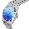 Tissot PRX Powermatic 80 Gradient Stainless Steel Ice Blue Chameleon Dial Automatic T137.407.11.351.01 100M Mens Watch