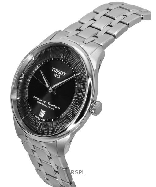 Tissot Chemin Des Tourelles Powermatic 80 Stainless Steel Gunmetal Dial Automatic T139.407.11.068.00 Mens Watch