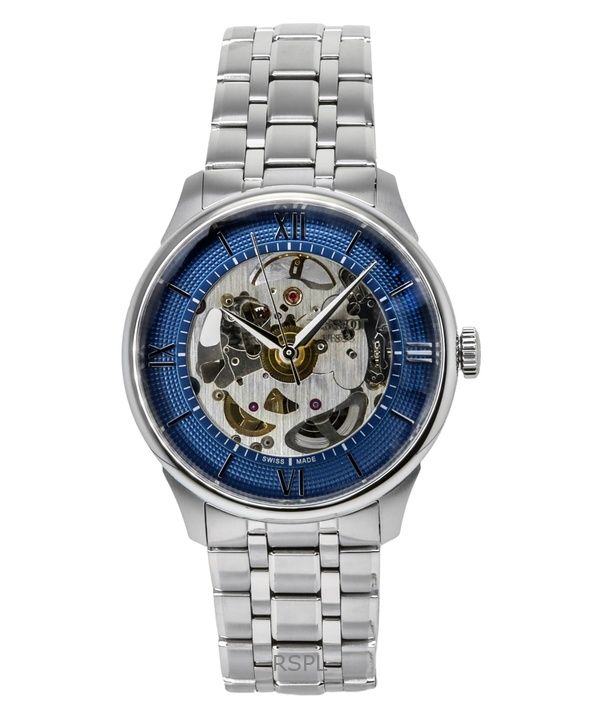 Tissot Chemin Des Tourelles Stainless Steel Blue Skeleton Dial Automatic T139.836.11.048.00 Men's Watch