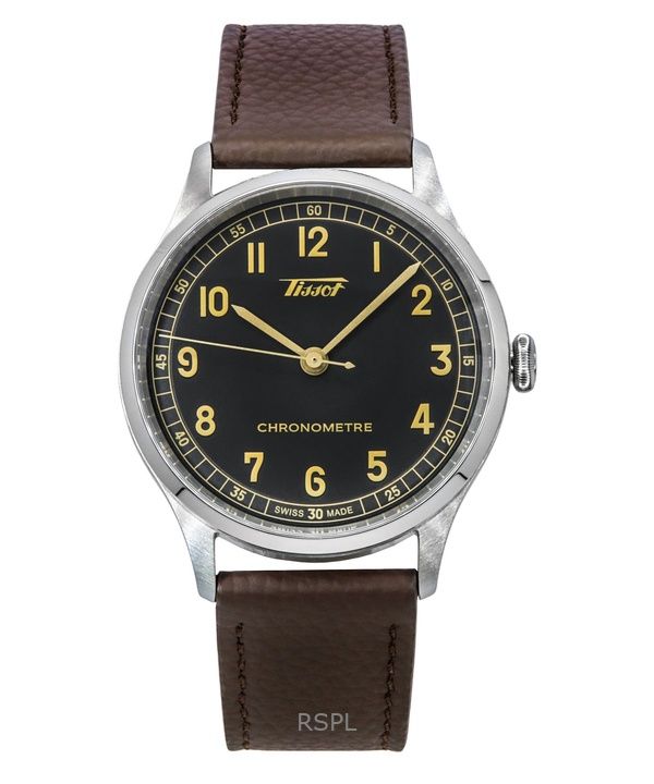 Tissot Heritage 1938 Leather Strap Anthracite Dial Automatic T142.464.16.062.00 Men's Watch