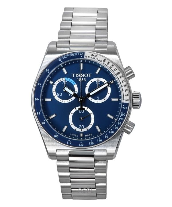 Tissot PR516 Chronograph Stainless Steel Blue Dial Quartz T149.417.11.041.00 100M Men's Watch