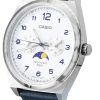 Refurbished Casio Standard Analog Moon Phase White Dial Quartz MTP-M300L-7A Men's Watch