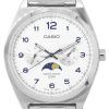 Refurbished Casio Standard Analog Moon Phase White Dial Quartz MTP-M300D-7A Men's Watch