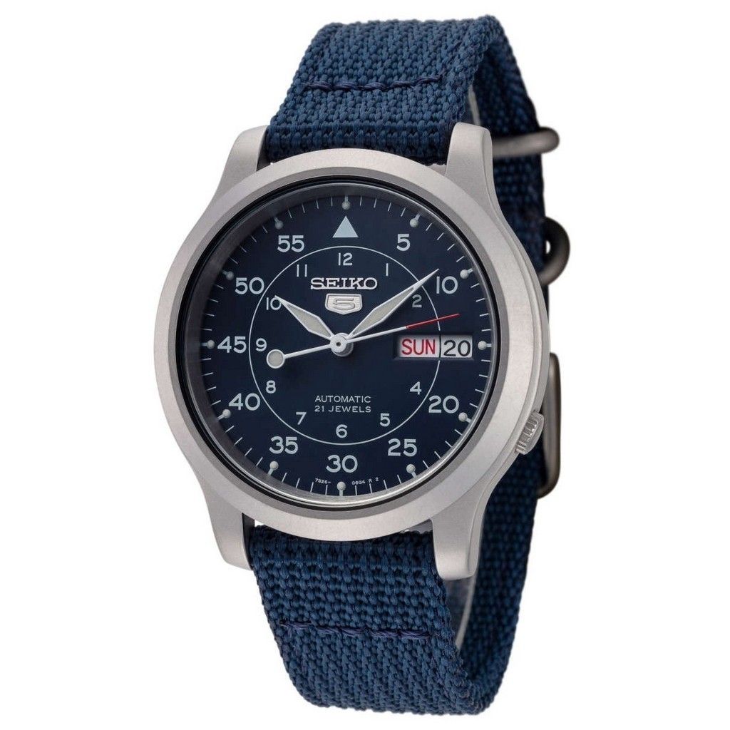 Refurbished Seiko 5 Military Nylon Strap Automatic SNK807K2 Men's Watch