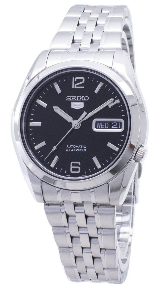 Refurbished Seiko 5 21 Jewels Black Dial Automatic SNK393K1 Men's Watch
