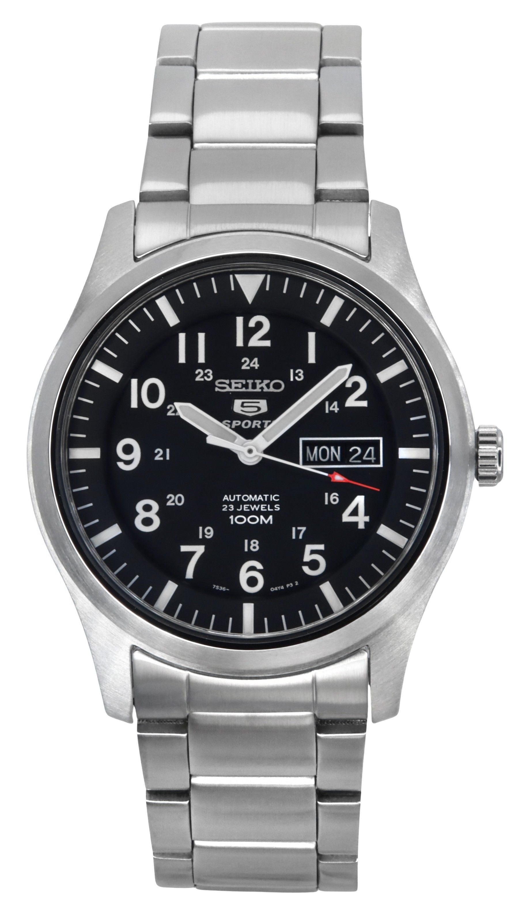 Refurbished Seiko 5 Sports Black Dial Automatic SNZG13K1 Men's Watch