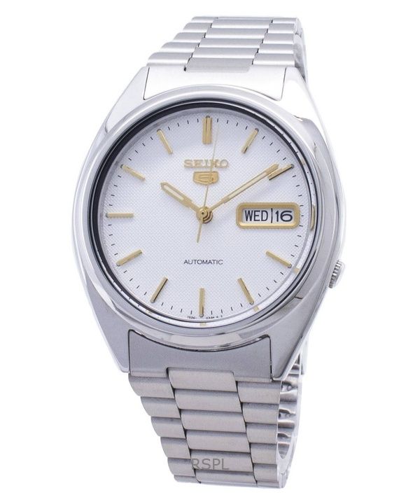 Refurbished Seiko 5 White Dial Automatic 21 Jewels SNXG47K1 Men's Watch