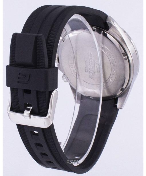 Refurbished Casio Edifice Chronograph Resin Strap Black Dial Quartz EFV-550P-1AV 100M Men's Watch