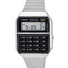 Refurbished Casio Vintage Digital Calculator Stainless Steel Quartz CA-500WE-1A Men's Watch