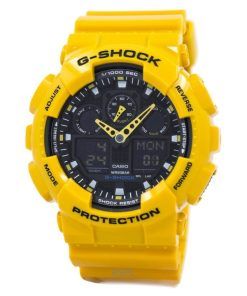 Refurbished Casio G-Shock Analog Digital Resin Strap Black Dial Quartz GA-100A-9ADR 200M Men's Watch