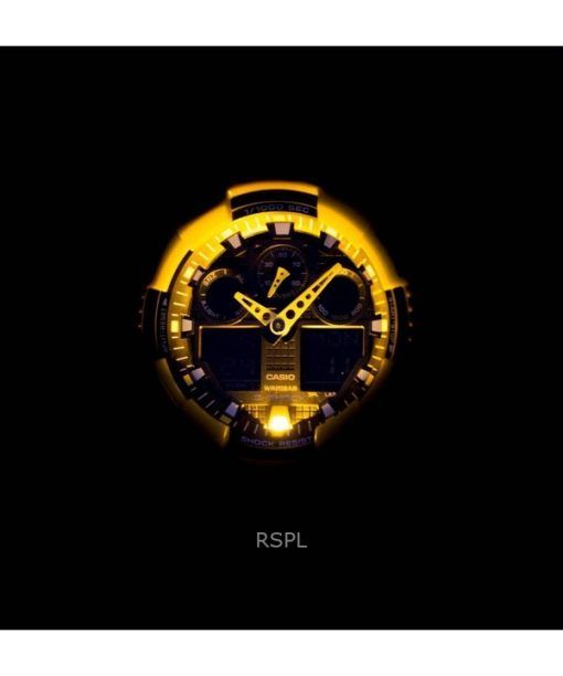Refurbished Casio G-Shock Analog Digital Resin Strap Black Dial Quartz GA-100A-9ADR 200M Men's Watch