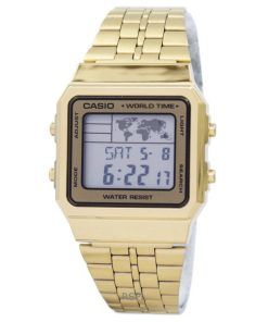 Refurbished Casio Digital Stainless Steel Quartz A500WGA-9DF Men's Watch