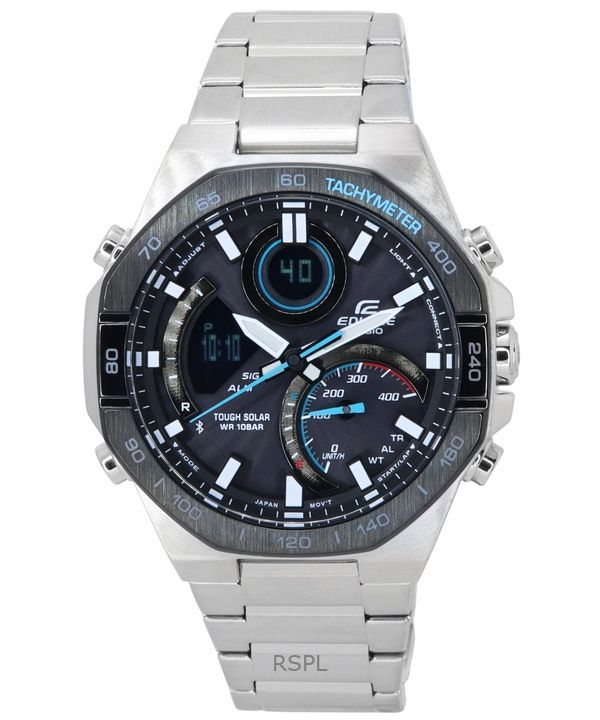 Refurbished Casio Edifice Mobile Link Analog Digital Grey Dial Solar ECB-950DB-1A 100M Men's Watch