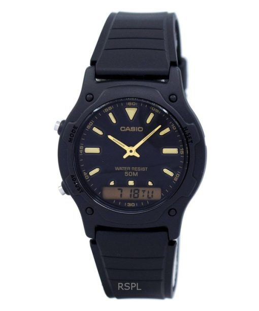 Refurbished Casio Analog Digital Dual Time Quartz Casual AW-49HE-1AVDF Men's Watch
