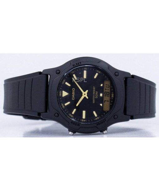 Refurbished Casio Analog Digital Dual Time Quartz Casual AW-49HE-1AVDF Men's Watch