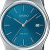 Refurbished Casio Standard Analog Stainless Steel Blue Dial Quartz MTP-B145D-2A2 Men's Watch