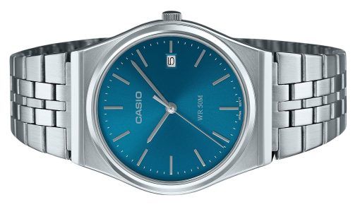 Refurbished Casio Standard Analog Stainless Steel Blue Dial Quartz MTP-B145D-2A2 Men's Watch