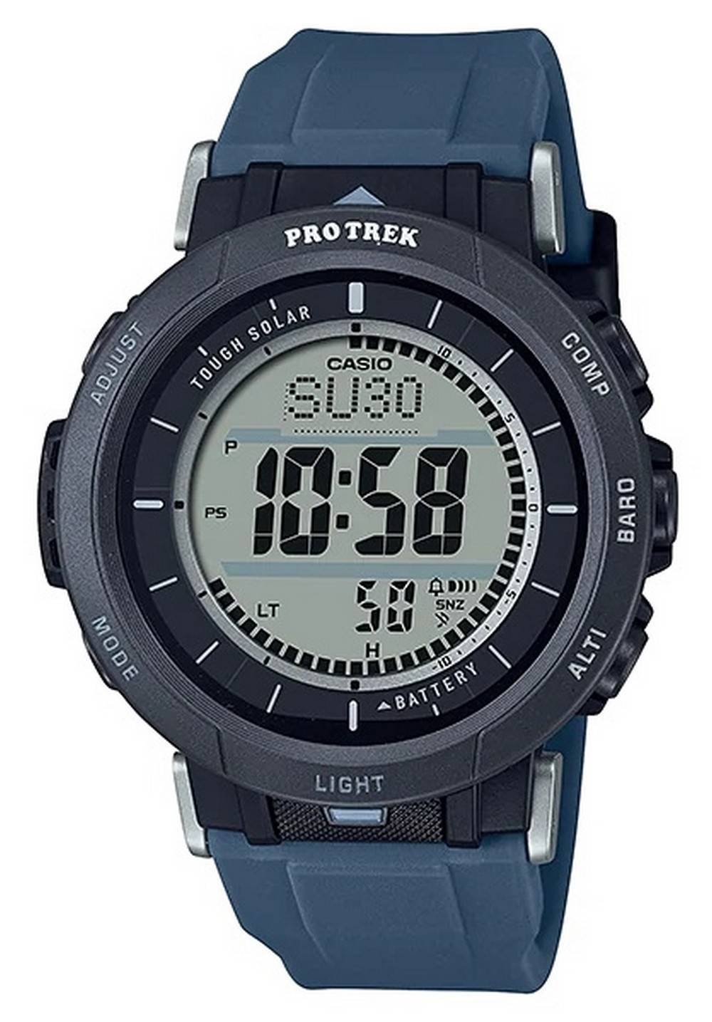 Refurbished Casio ProTrek World Time Digital Tough Solar PRG-30-2 100M Men's Watch