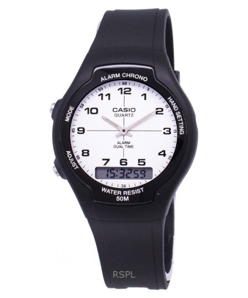 Refurbished Casio Analog Digital Dual Time Quartz AW-90H-7BVDF Men's Watch