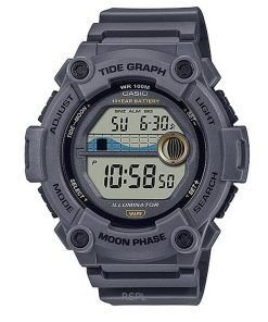 Refurbished Casio Youth Digital Tide Moon Phase Quartz WS-1300H-8AV 100M Men's Watch