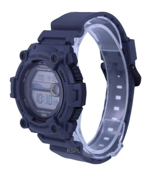 Refurbished Casio Youth Digital Tide Moon Phase Quartz WS-1300H-8AV 100M Men's Watch