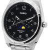 Refurbished Casio Standard Analog Moon Phase Black Dial Quartz MTP-M300D-1A Men's Watch
