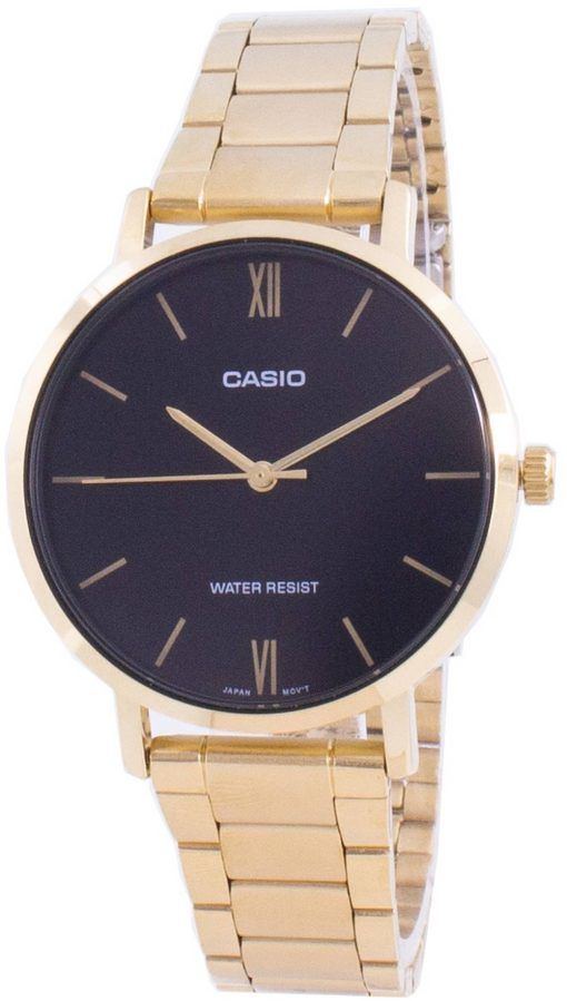Refurbished Casio Analog Black Dial Quartz LTP-VT01G-1B Women's Watch