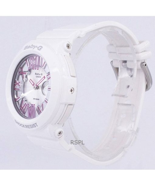 Refurbished Casio Baby-G Analog Digital Neon Illuminator Quartz BGA-160-7B2DR Women's Watch