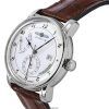 Zeppelin Friedrichshafen Leather Strap White Dial Automatic 85901 Men's Watch