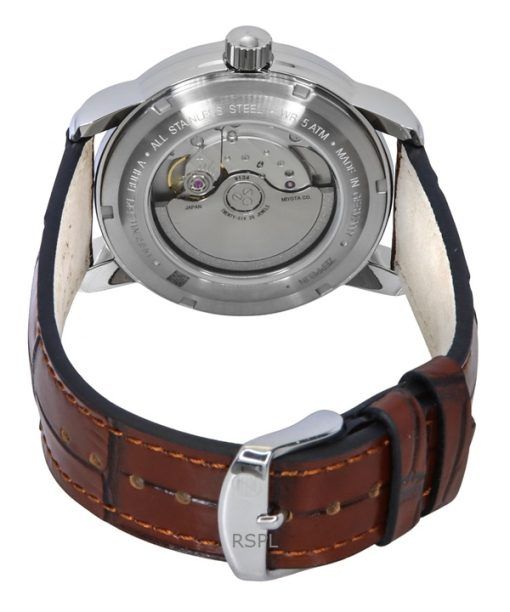 Zeppelin Friedrichshafen Leather Strap White Dial Automatic 85901 Men's Watch