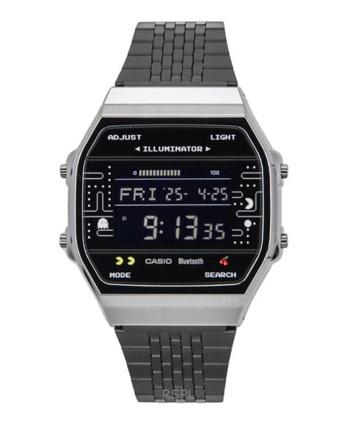 Casio Vintage Digital PAC-MAN Collaboration Smartphone Link Quartz ABL-100WEPC-1B Unisex Watch