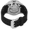 Emporio Armani Sea Explorer Silicone Strap Black Dial Automatic Divers AR60078 200M Mens Watch