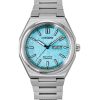Citizen Zenshin Super Titanium Turquoise Dial Eco-Drive AW0130-85M 100M Mens Watch