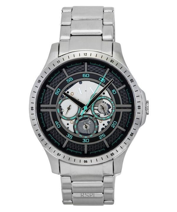 Armani Exchange Stainless Steel Multifunction Black Dial Quartz AX2459 Mens Watch