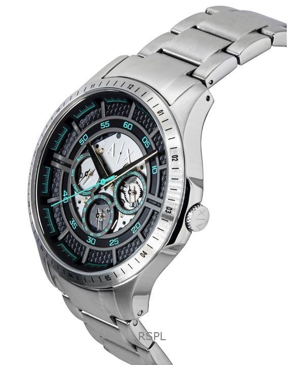 Armani Exchange Stainless Steel Multifunction Black Dial Quartz AX2459 Mens Watch