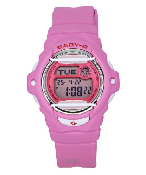 Casio Baby-G Digital Pink Resin Strap Quartz BG-169CH-4 200M Womens Watch