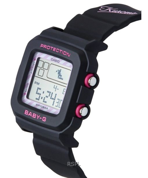 Casio Baby-G Digital Kuromi Collaboration Resin Strap Quartz BGD-10KKM-1 100M Womens Watch With Special Holder