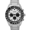 Citizen Eco-Drive Chronograph Stainless Steel White Dial CA4674-58A 100M Mens Watch