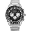 Citizen Eco-Drive Chronograph Stainless Steel Black Dial CA4674-58E 100M Mens Watch