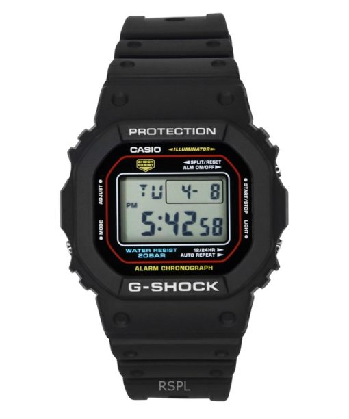 Casio G-Shock Digital Bio-Based Resin Quartz DW-5600RL-1 200M Mens Watch