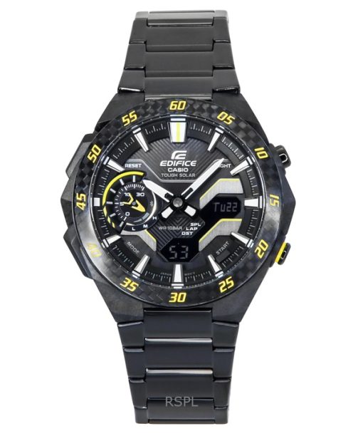 Casio Edifice Windflow Analog Digital Smartphone Link Black Dial Tough Solar ECB-2200RC-1A9 100M Mens Watch