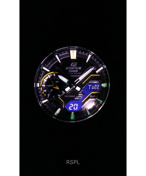 Casio Edifice Windflow Analog Digital Smartphone Link Black Dial Tough Solar ECB-2200RC-1A9 100M Mens Watch