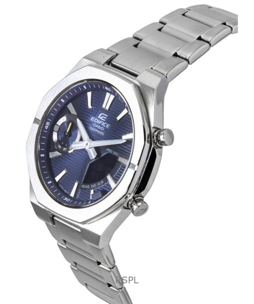 Casio Edifice Analog Digital Smartphone Link Blue Dial Tough Solar ECB-S10D-2A 100M Mens Watch
