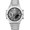 Casio Edifice Analog Digital Smartphone Link Stainless Steel Grey Dial Quartz ECB-S10D-8A 100M Mens Watch