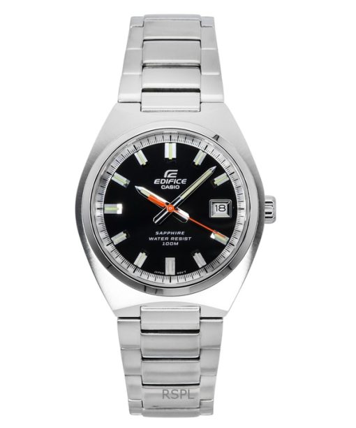 Casio Edifice Analog Stainless Steel Black Dial Quartz EFB-109D-1AV 100M Mens Watch