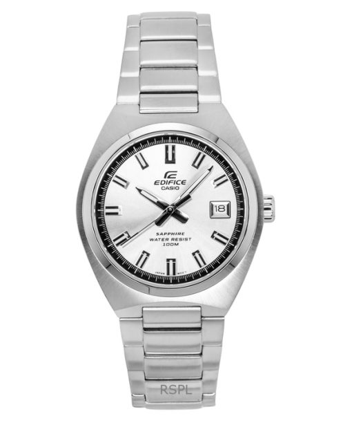 Casio Edifice Analog Stainless Steel Silver Dial Quartz EFB-109D-7AV 100M Mens Watch