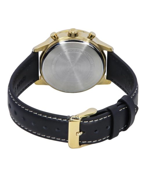 Casio Edifice Analog Chronograph Leather Strap Green Dial Quartz EFR-575CL-3A 100M Mens Watch